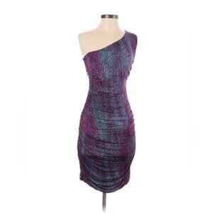 H&M Y2K Bodycon one Shoulder Colorful Dress